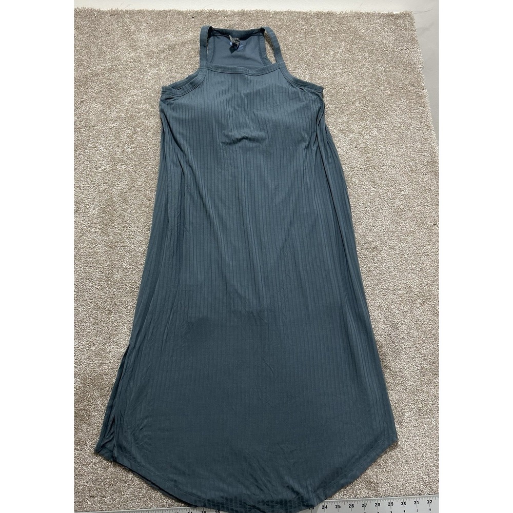 SheBird Sz 6/Lg The Cami Shapewear Midi Tank Dress Built in Bra Ribbed Athletic